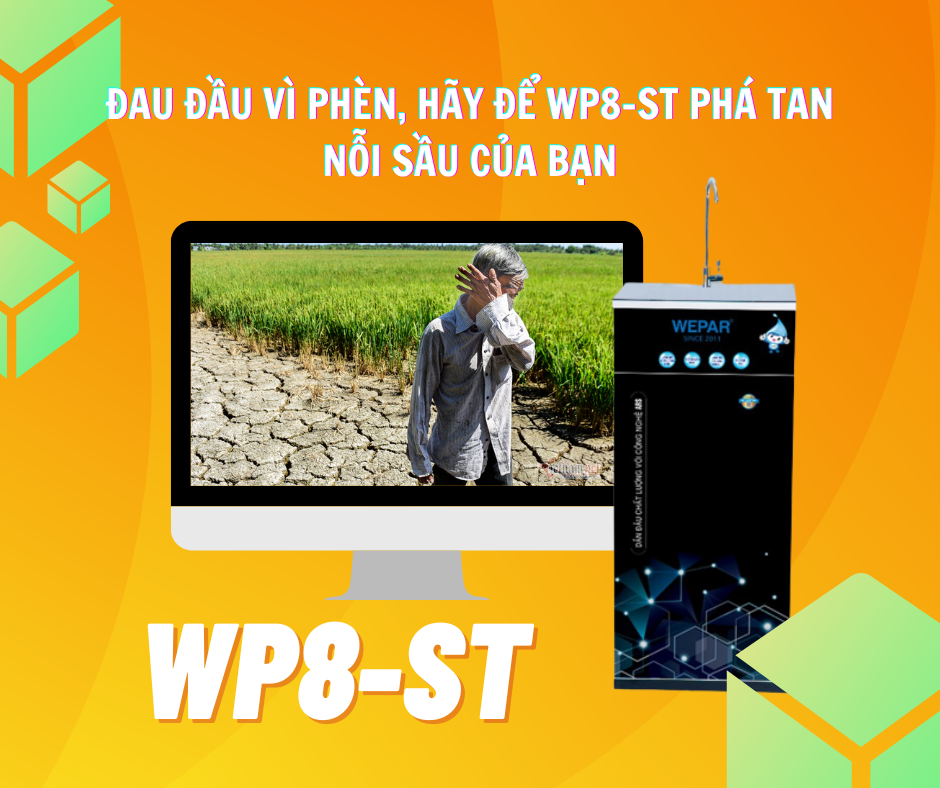 Máy lọc nước nhiễm mặn cho gia đình Wepar  – WP8-ST