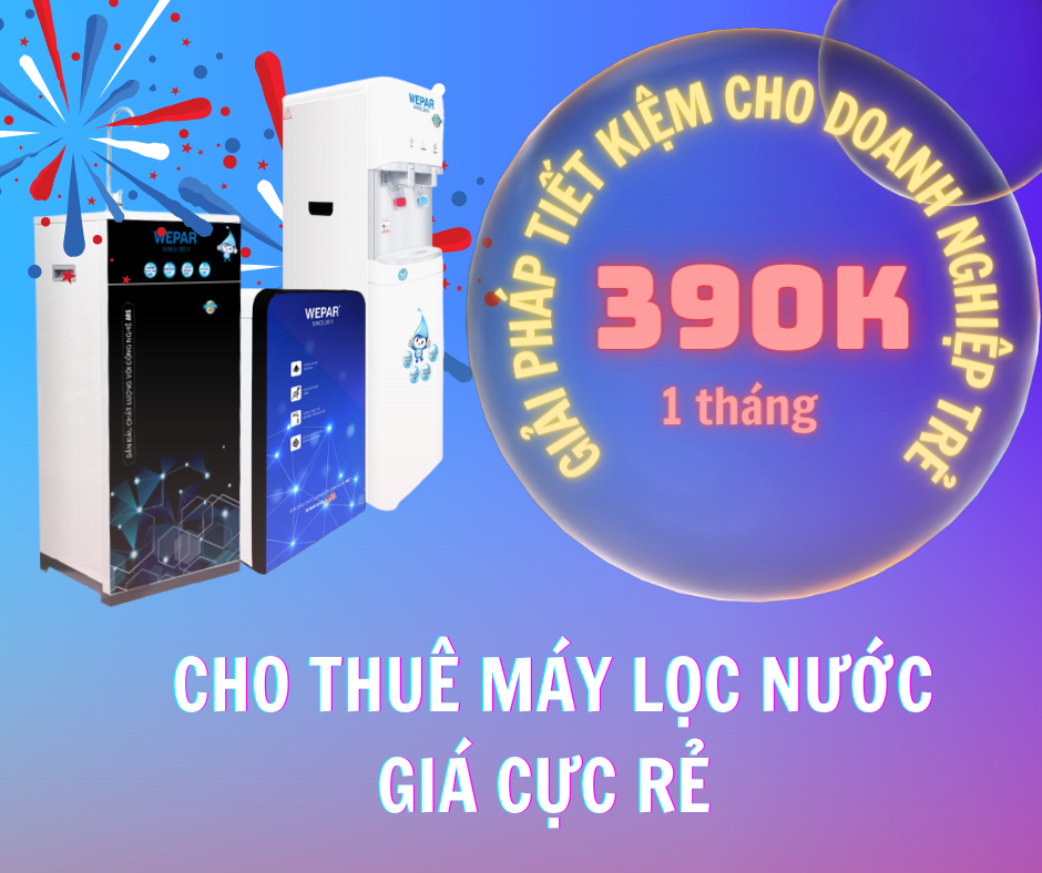 Thuê máy lọc nước gia đình chỉ với giá 390K