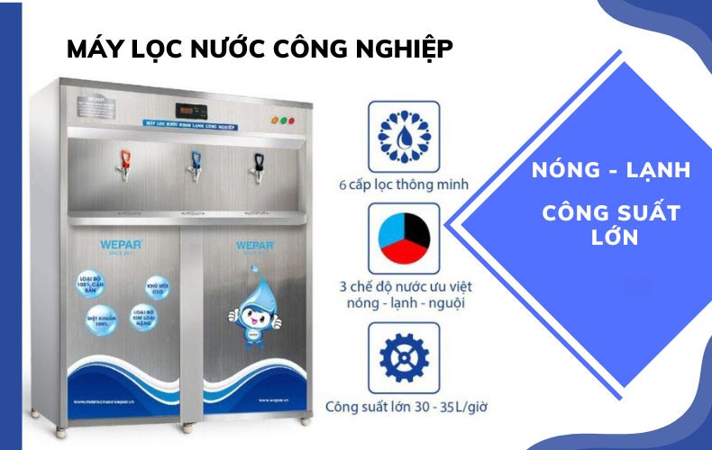 Máy lọc nước công nghiệp chất lượng cao.