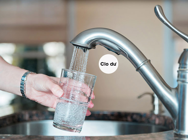 Clo trong nước máy có độc không, có tác hại gì không?